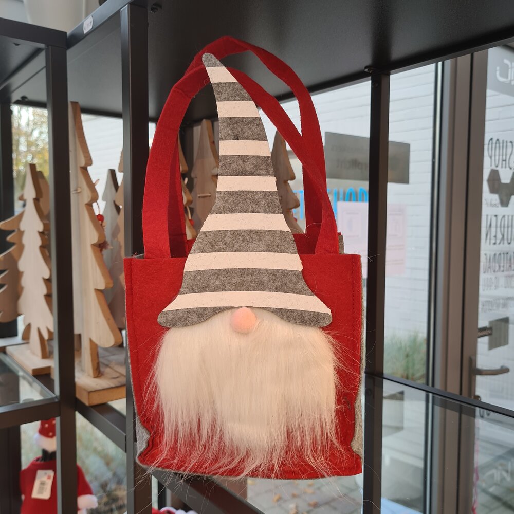 Vilten zakje Kerstman (L)