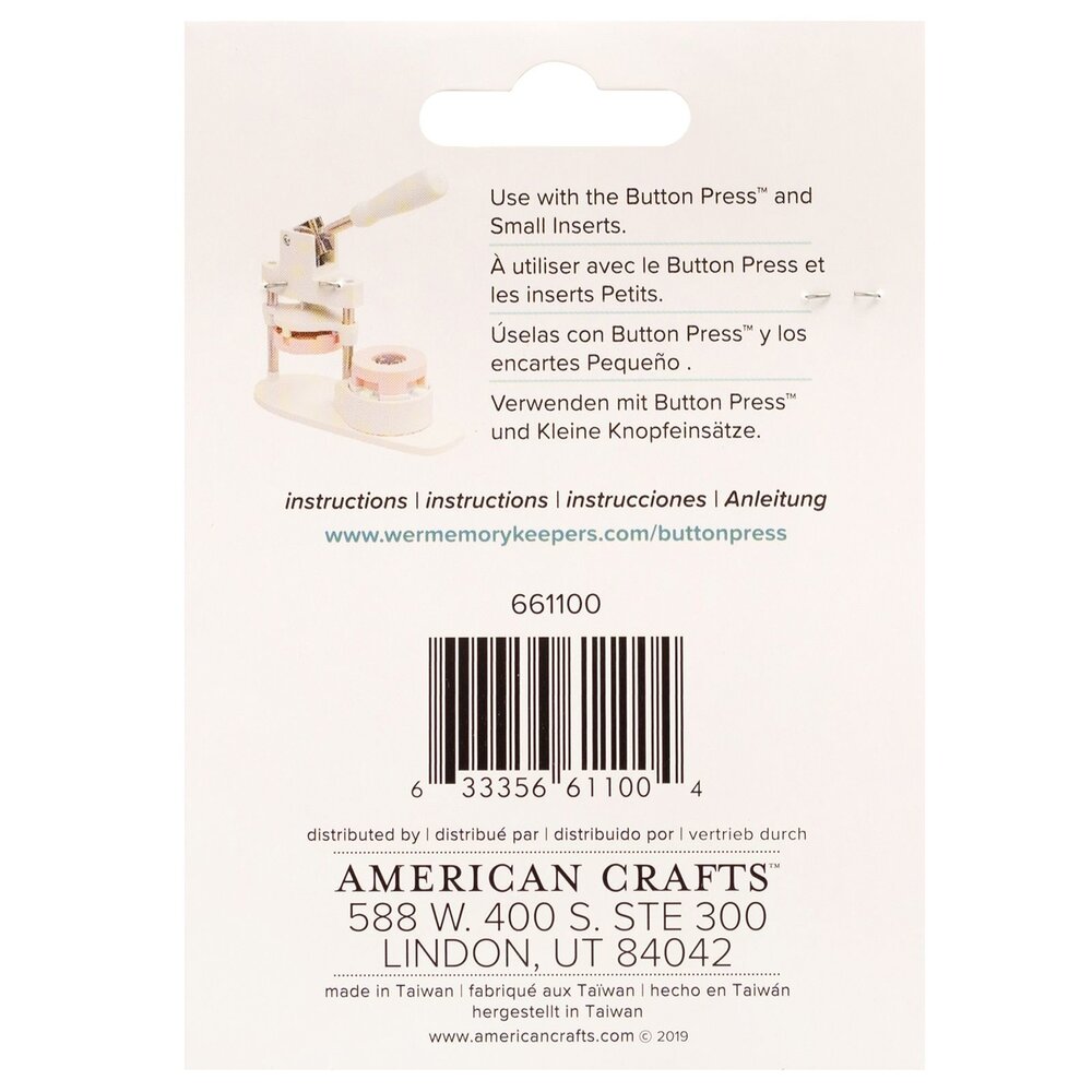 Button Press Paper Clip Backers Button Press Paper Clip Backers