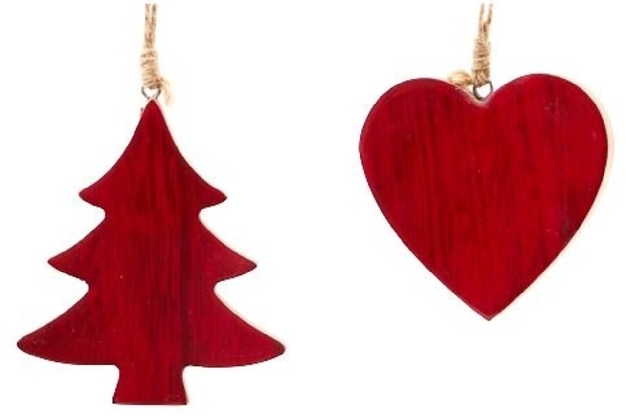 Hanger boom - rood gelakt Hanger boom - rood gelakt