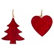 Hanger boom - rood gelakt Hanger boom - rood gelakt