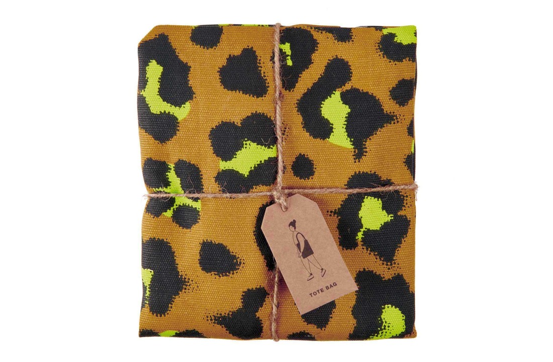 Canvas tote bag Acid Leo CARAMELL
