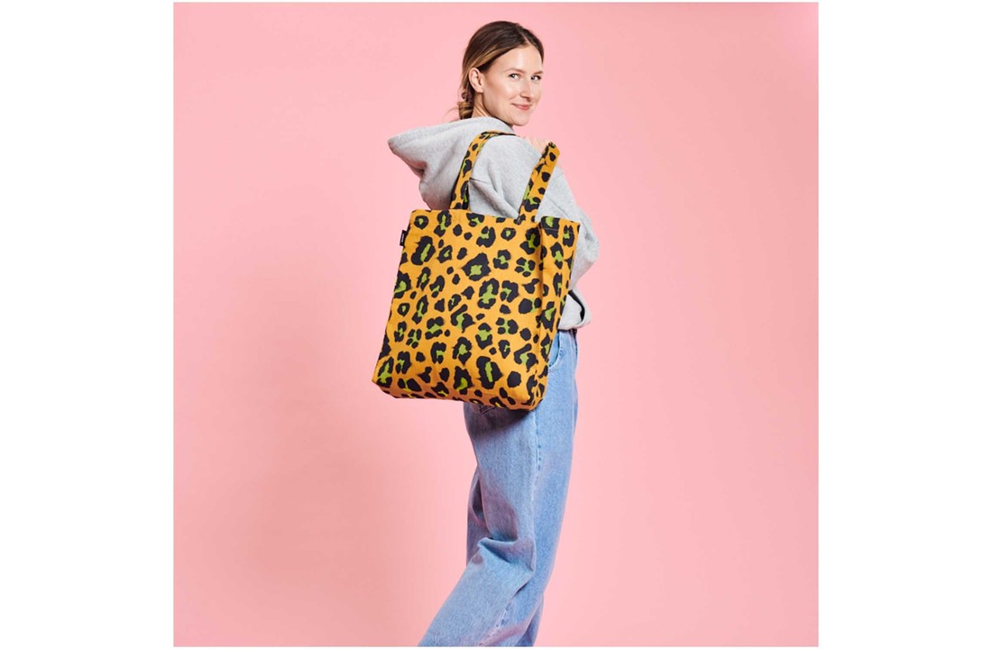 Canvas tote bag Acid Leo CARAMELL