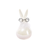 Deco konijn met bril - roze (L)