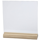 Glazen plaat met houder - Klein Glazen plaat met houder - Klein