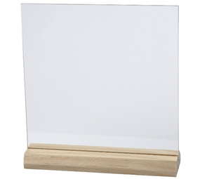 Glazen plaat met houder - Klein Glazen plaat met houder - Klein