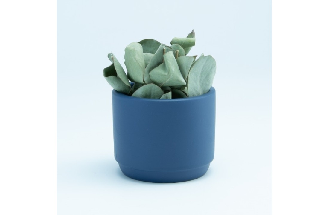 Bloempotje keramiek: Marineblauw
