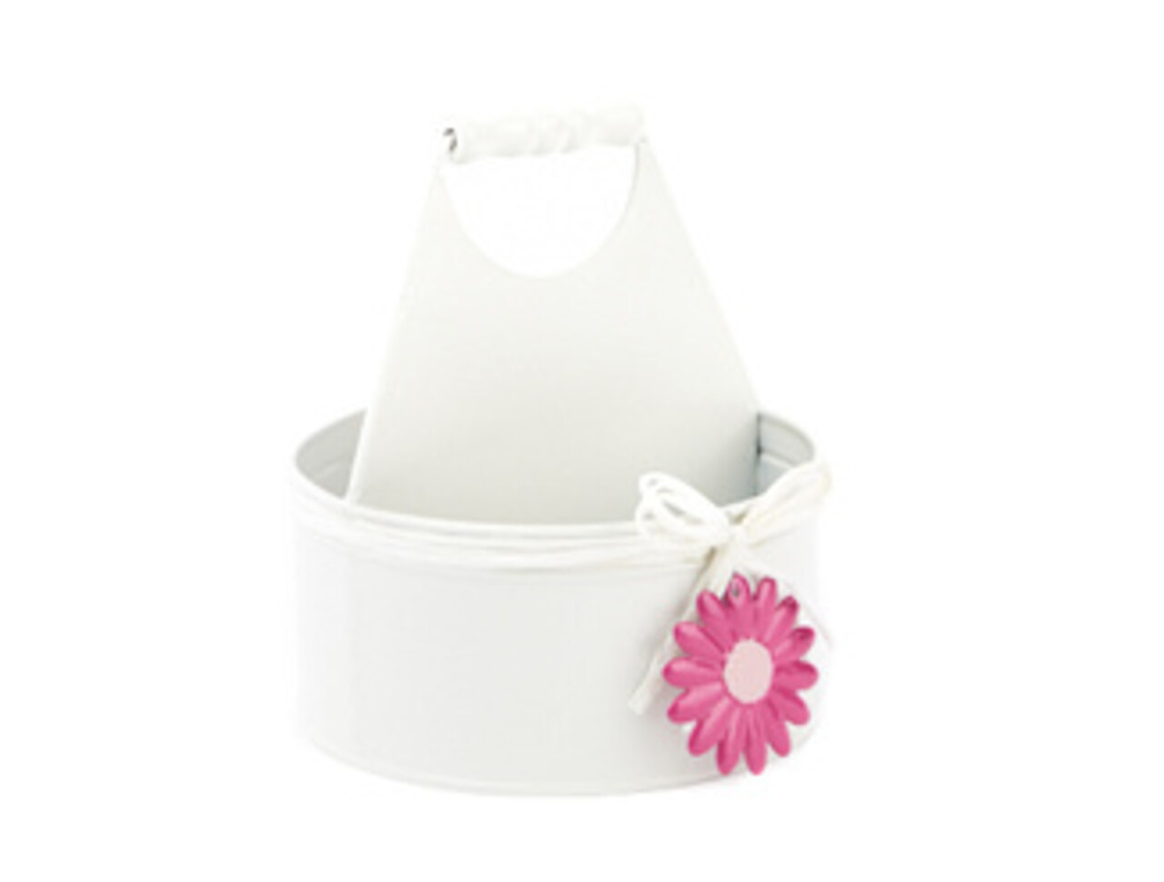 Ronde schaal met handvat (zink) Ronde schaal met handvat (zink)