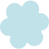 Sun Vinyl -  12" x 12"  -  Blue Sun Vinyl -  12" x 12"  -  Blue