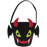 Halloween emmertje uit vilt - ZWART Halloween emmertje uit vilt - ZWART