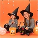 Halloween emmertje uit vilt - ZWART Halloween emmertje uit vilt - ZWART