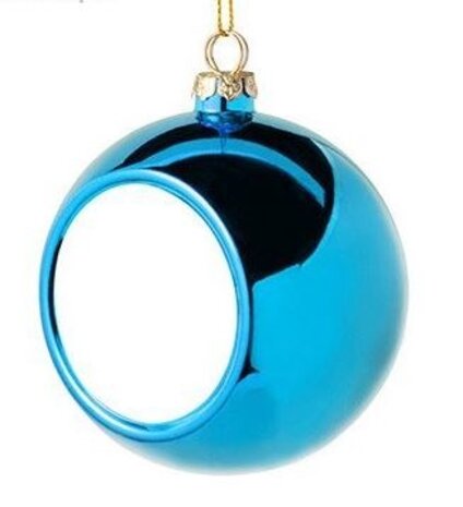 Kerstbal met schild (sublimatie) Kerstbal met schild (sublimatie)