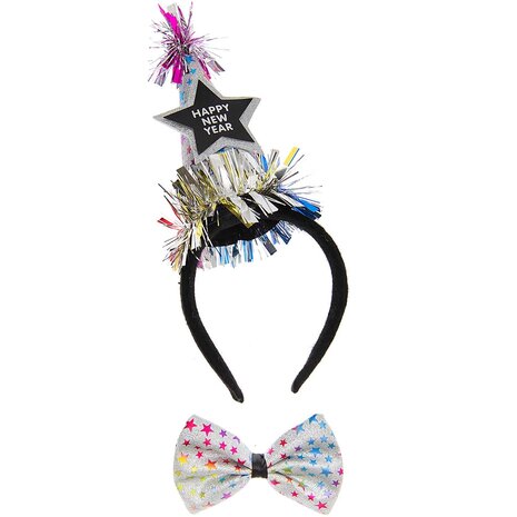 Diadeem + strikje Nieuwjaar Diadeem + strikje Nieuwjaar