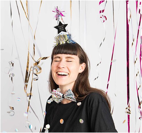 Diadeem + strikje Nieuwjaar Diadeem + strikje Nieuwjaar