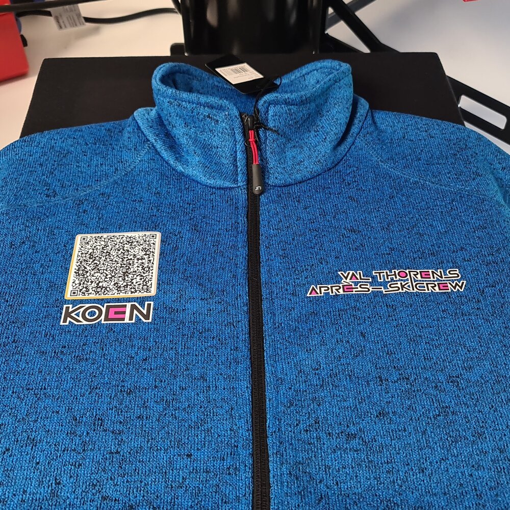 Uw QR-code als textieltransfer of sticker Uw QR-code als textieltransfer of sticker