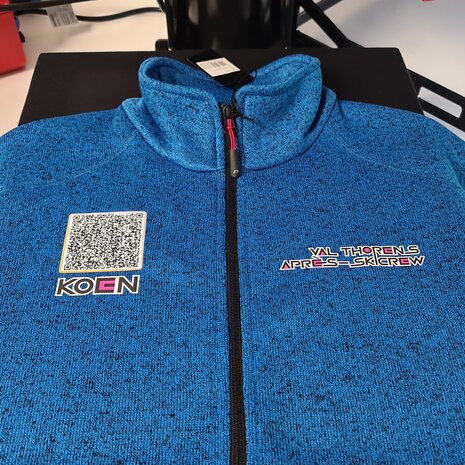 Uw QR-code als textieltransfer of sticker Uw QR-code als textieltransfer of sticker