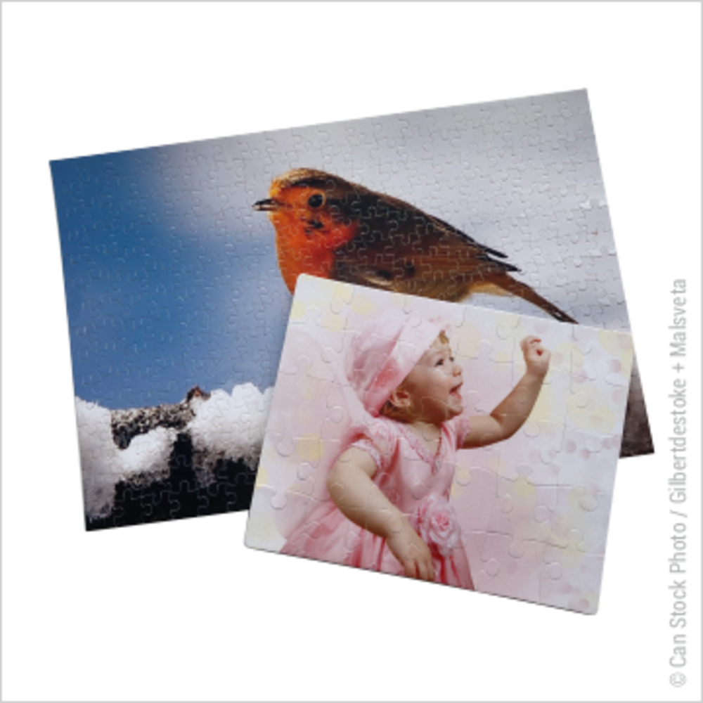 Sublimatie Puzzel Sparkle Wit (19x24 cm)