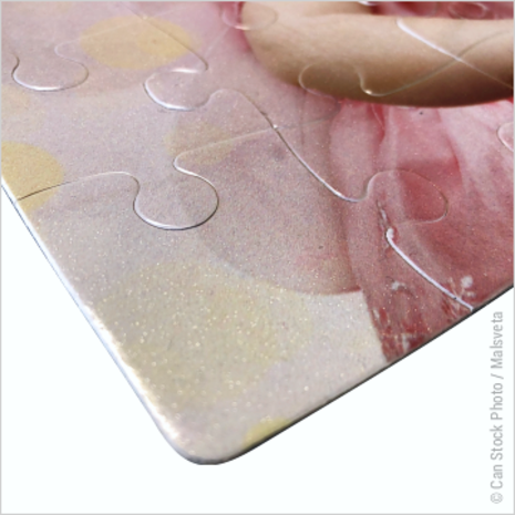 Sublimatie Puzzel Sparkle Wit (19x24 cm)