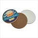 Ronde onderzetter met kurk (sublimatie) Ronde onderzetter met kurk (sublimatie)
