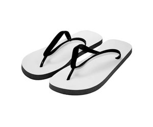 Sublimatie Flip-Flops voor volwassenen - Zwart - Silhouetteshop