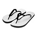 Sublimatie Flip-Flops voor volwassenen - Zwart Sublimatie Flip-Flops voor volwassenen - Zwart