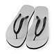 Sublimatie Flip-Flops voor volwassenen - Zwart Sublimatie Flip-Flops voor volwassenen - Zwart