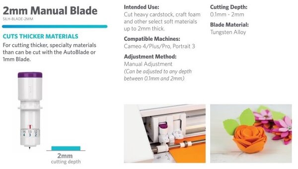Silhouette Manual Blade (2mm) Silhouette Manual Blade (2mm)