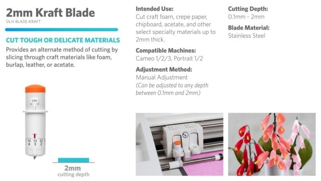 Silhouette 2 mm, Kraft Blade (Type A) Silhouette 2 mm, Kraft Blade (Type A)