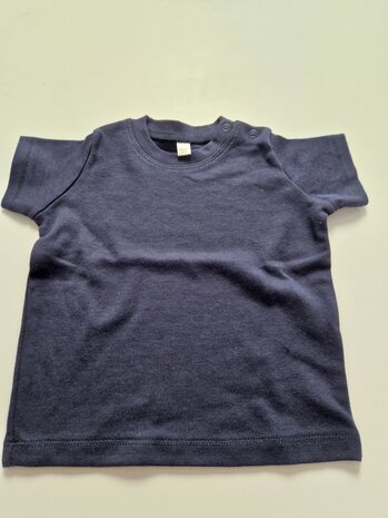Baby T-shirt Navy Blue 3- 6 maand Baby T-shirt Navy Blue 3- 6 maand