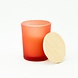 Elaut Geurkaarsje Met Houten Deksel - Frosted Terracotta Elaut Geurkaarsje Met Houten Deksel - Frosted Terracotta