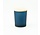 Geurkaarsje Met Houten Deksel - Frosted Marineblauw