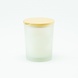 Elaut Geurkaars Met Houten Deksel - Frosted Wit - Groot Elaut Geurkaars Met Houten Deksel - Frosted Wit - Groot