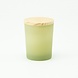 Elaut Geurkaars Met Houten Deksel - Frosted Zijdegroen - Groot Elaut Geurkaars Met Houten Deksel - Frosted Zijdegroen - Groot