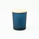 Elaut Geurkaars Met Houten Deksel - Frosted Marineblauw - Groo Elaut Geurkaars Met Houten Deksel - Frosted Marineblauw - Groo