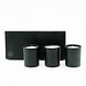 Luxegiftbox Set Van 3 Geurkaarsen - Zwart Luxegiftbox Set Van 3 Geurkaarsen - Zwart