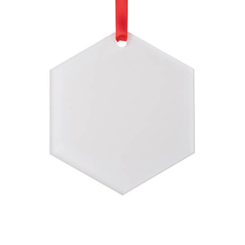Acryl hanger (Hexagon) voor sublimatie Acryl hanger (Hexagon) voor sublimatie