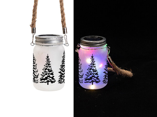 Lantaarn met touw en lichtjes