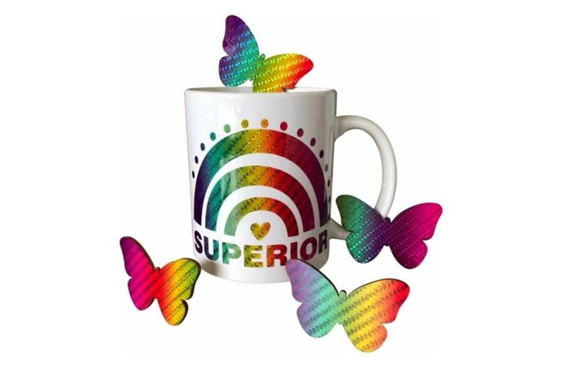 Holografisch vinyl Regenboog