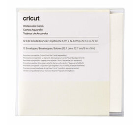 Cricut Aquarelkaarten Ivoor/Wit (S40 12st) Cricut Aquarelkaarten Ivoor/Wit (S40 12st)