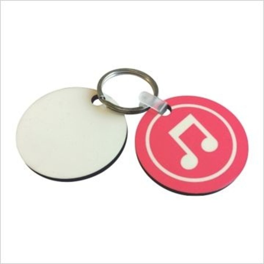 MDF-sleutelhanger "Rond"