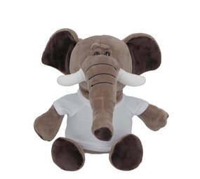 Pluchen Olifant met Sublimatie T-Shirt - 23 cm Pluchen Olifant met Sublimatie T-Shirt - 23 cm
