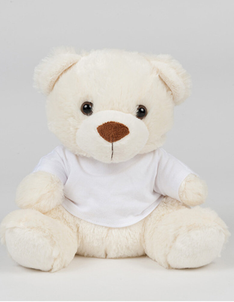 Knuffelbeer met T-shirt - Cream Knuffelbeer met T-shirt - Cream