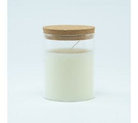 Cylinder Potje Met Kaars En Kurkstop - GROOT