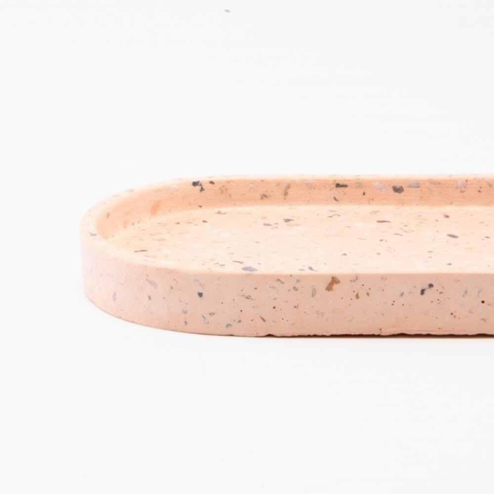Terrazzo Dienblad Ovaal Large- Blush Terrazzo Dienblad Ovaal Large- Blush