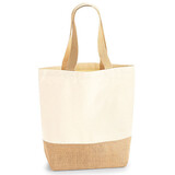 Jute Base Canvas Shopper Jute Base Canvas Shopper