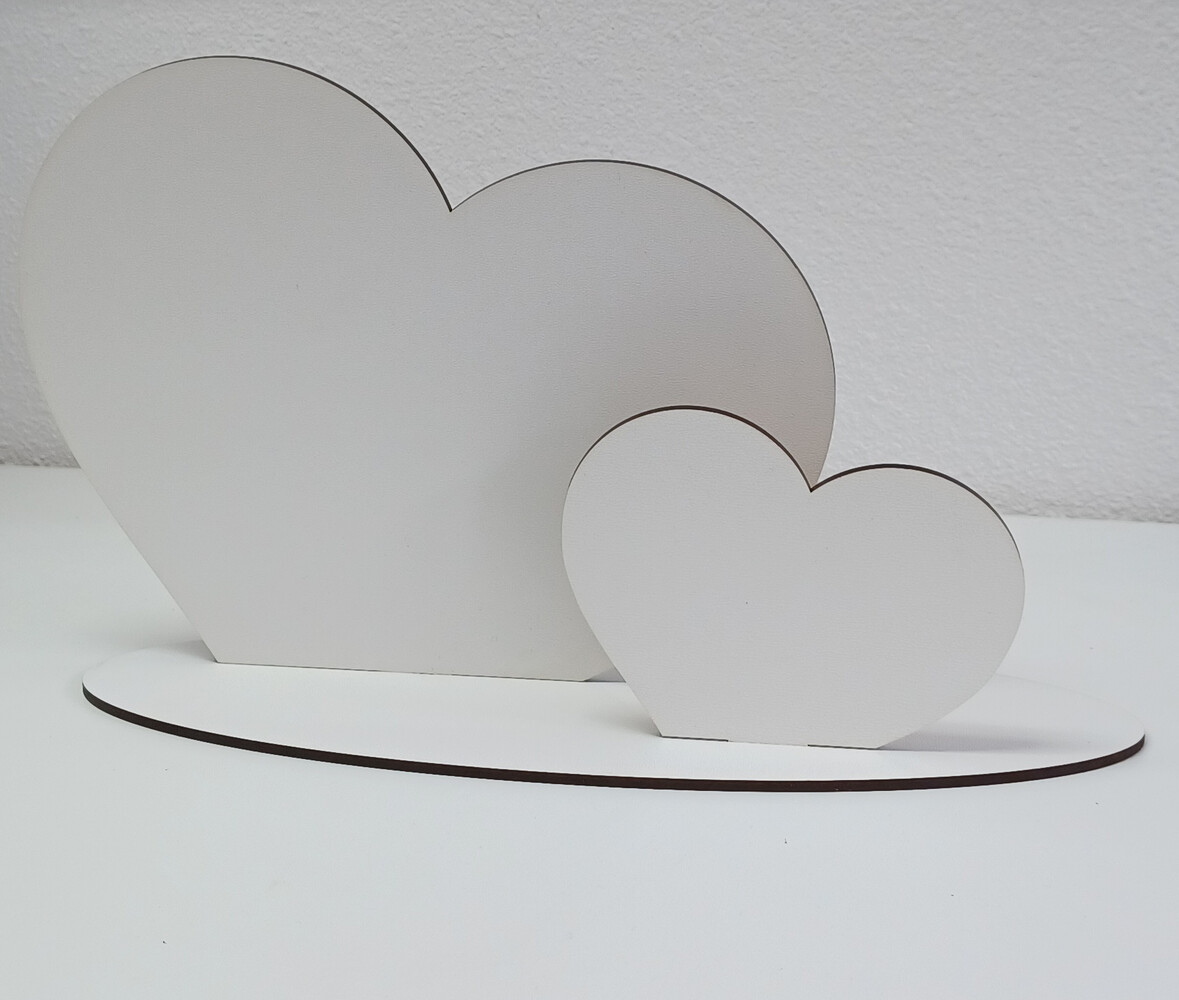 Fotolijst twee hartjes (sublimatie) Fotolijst twee hartjes (sublimatie)