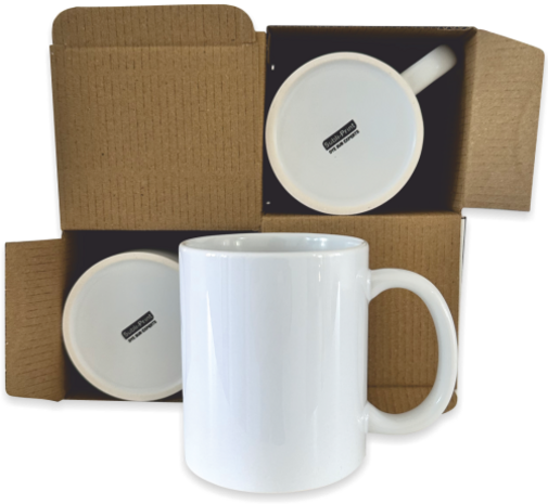 Doos: 24 mokken voor sublimatie (incl. doosje per mok) Doos: 24 mokken voor sublimatie (incl. doosje per mok)