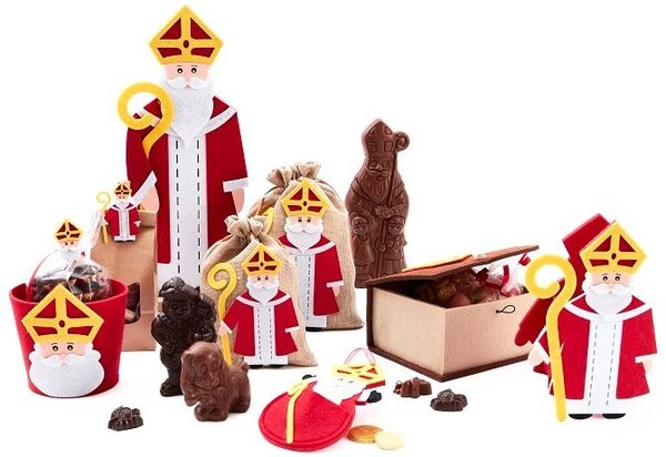 Rond potje uit vilt met Sint Rond potje uit vilt met Sint