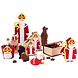 Jute zak met Sint (27 cm) Jute zak met Sint (27 cm)