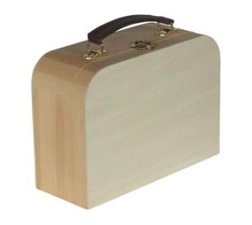 Koffertje HOUT GRENEN 23 cm Koffertje HOUT GRENEN 23 cm