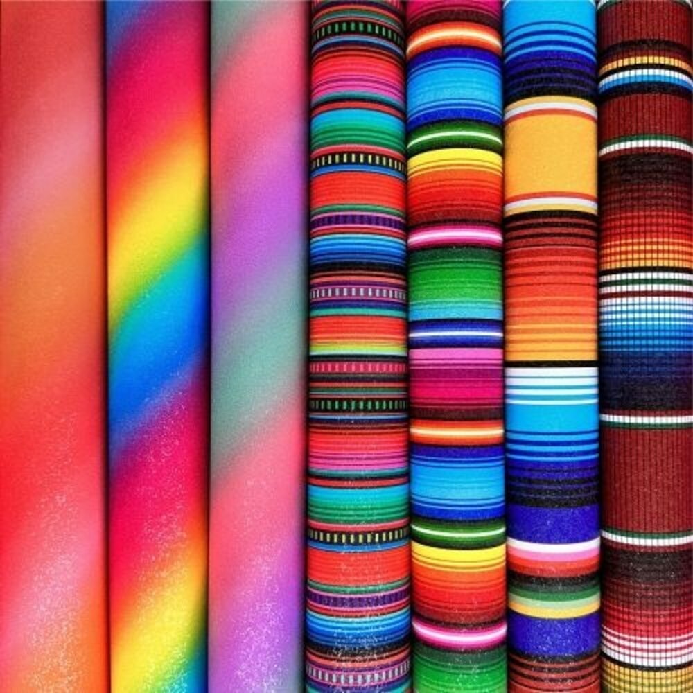 Sparkle Stripes Red Orange Pink